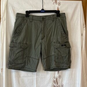 Men's Olive Green Cargo Shorts